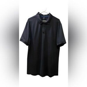 Lululemon Men's Evolution Polo Shirt Black Short Sleeve Size XL